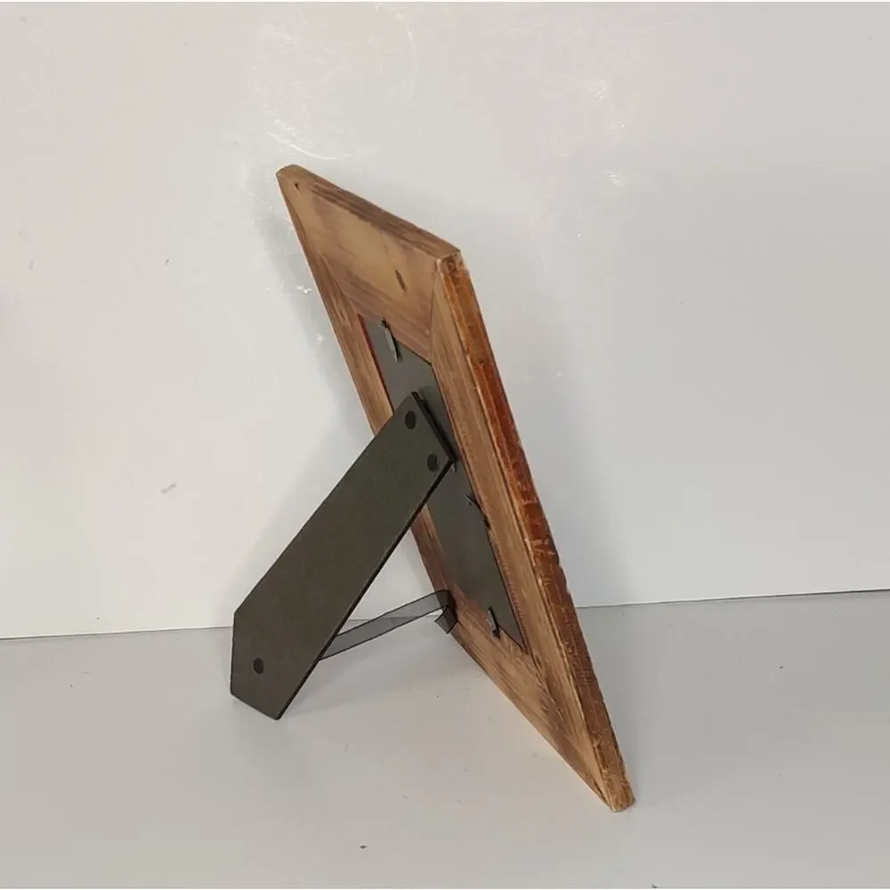 Valentine's Day Rustic Wooden‎ Heart Picture Frame Stand Wired Love Writing